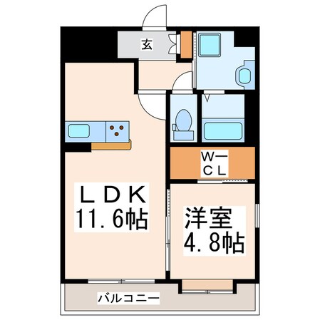 LIBTH熊本駅南の物件間取画像